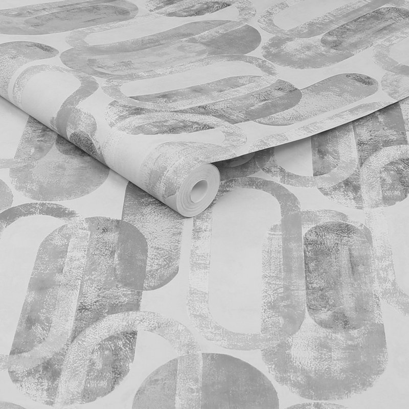 Sublime Geometric Double Roll, Gray