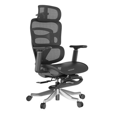 Ergonomic Office & Gaming Chair With Footrest, High Back Home Office Desk Chair, Comfortable 3d Lumbar Support, 145° Tilt, Adjustable Seat Depth, Adju by Inbox Zero