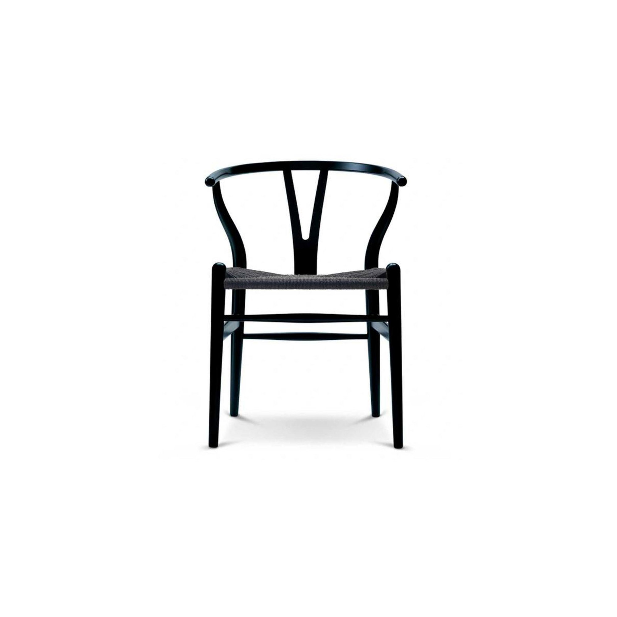 Baruti Wooden Wicker Dining Chair, Black/Black