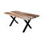 Black Metal X Table Legs Set of 2