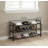 Black Metal Three-Tier Telescopic Shoe Rack, Height Adjustable From 18 To 33 Inches. A Storage Solution For Small Spaces Like Wardrobes Or Front Doors.-1950604282