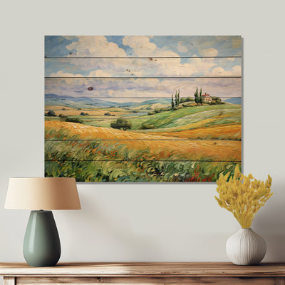 " Vangogh Rolling Hills I " by Vincent Van Gogh