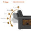 3-in-1 Convertible Sleeper Accent Chair Bed-2123998670