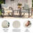 2-Person Outdoor Rocking Chair Set with Table and Cushions-2054603322