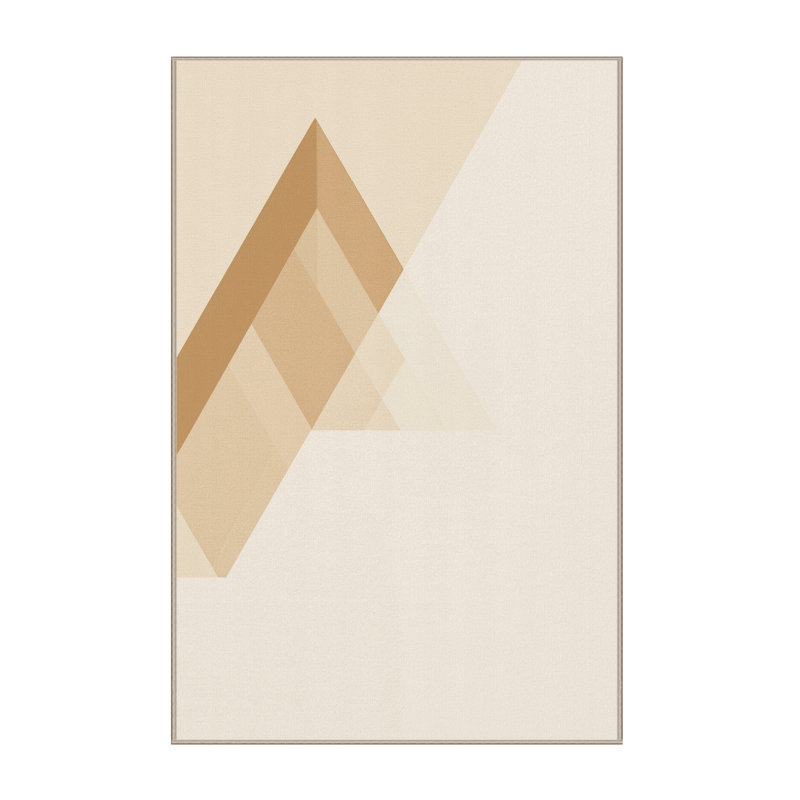 Tapis minimaliste beige lavable à la machine Northville, 3 x 5