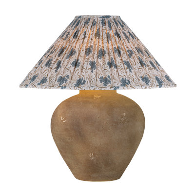 Calabria Table Lamp With Bloom Slate Shade