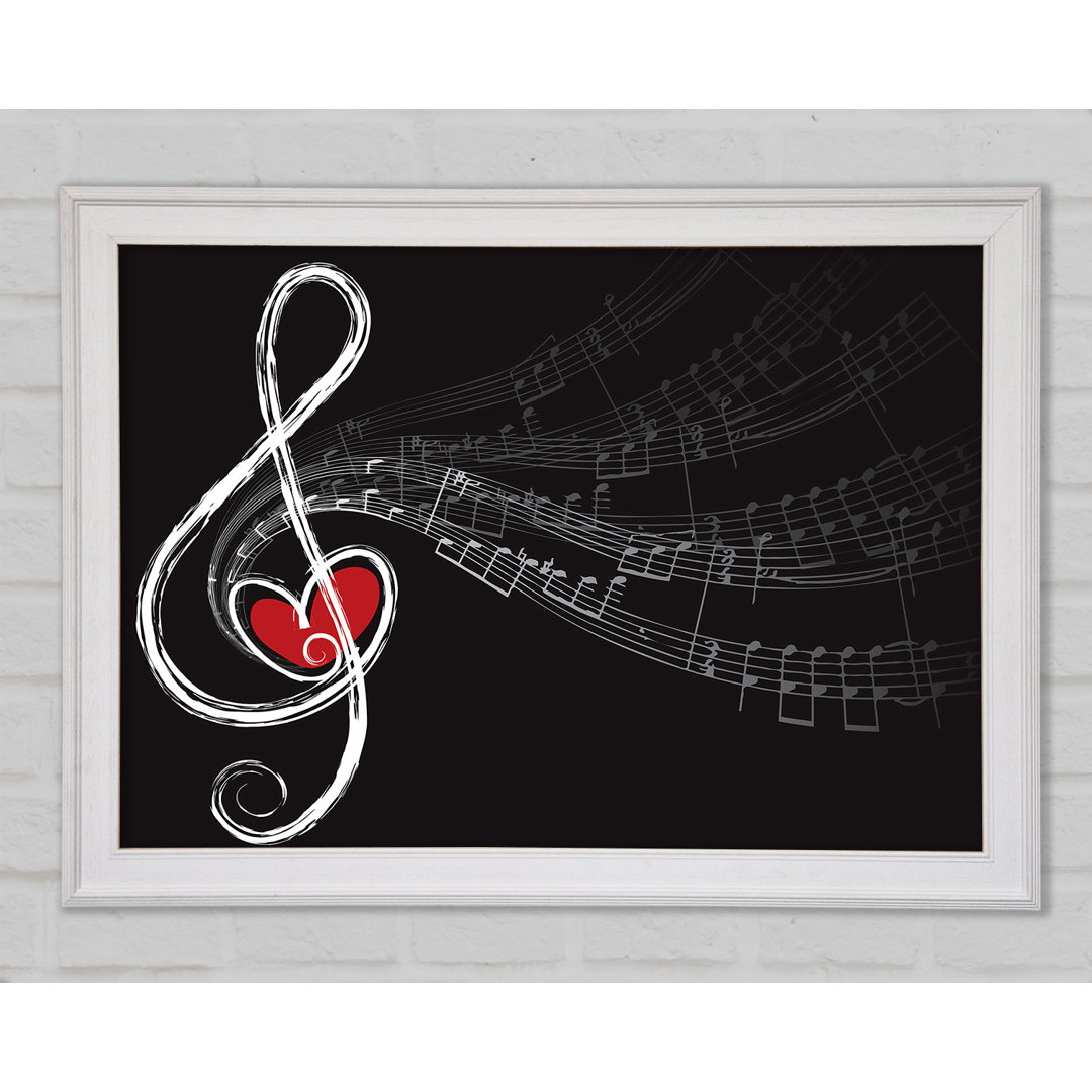 For The Love Of Music - Einzelne Bilderrahmen Kunstdrucke