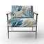 Keels - Chaise d'appoint rembourrée à motif floral-110963079