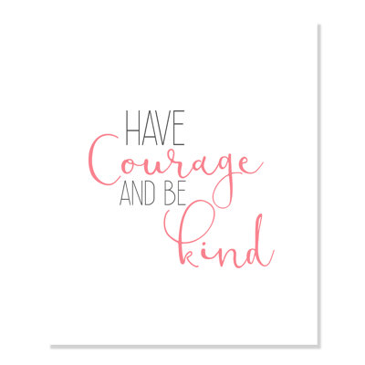 Impression sur papier roulée «Have Courage 1»