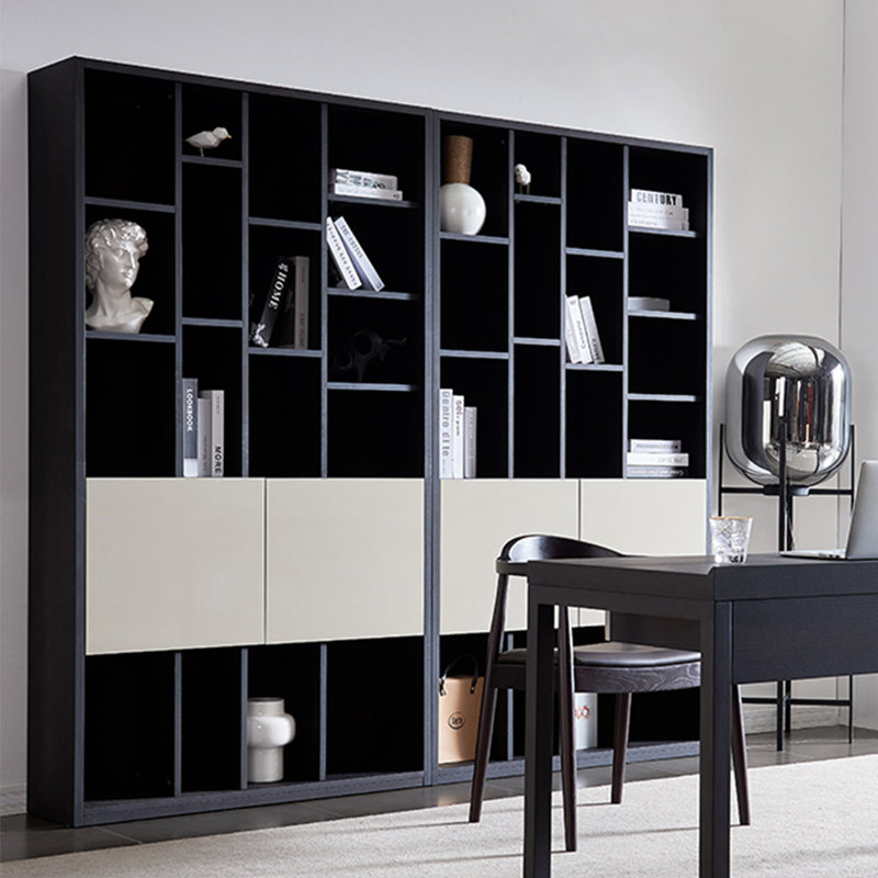 Bibliothèque luxueuse de style italien