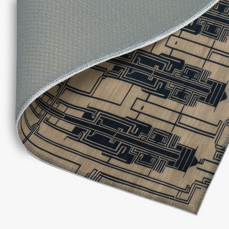 Tapis intérieur et extérieur ArtDeco, Rectangulaire 2 pi x 3 pi