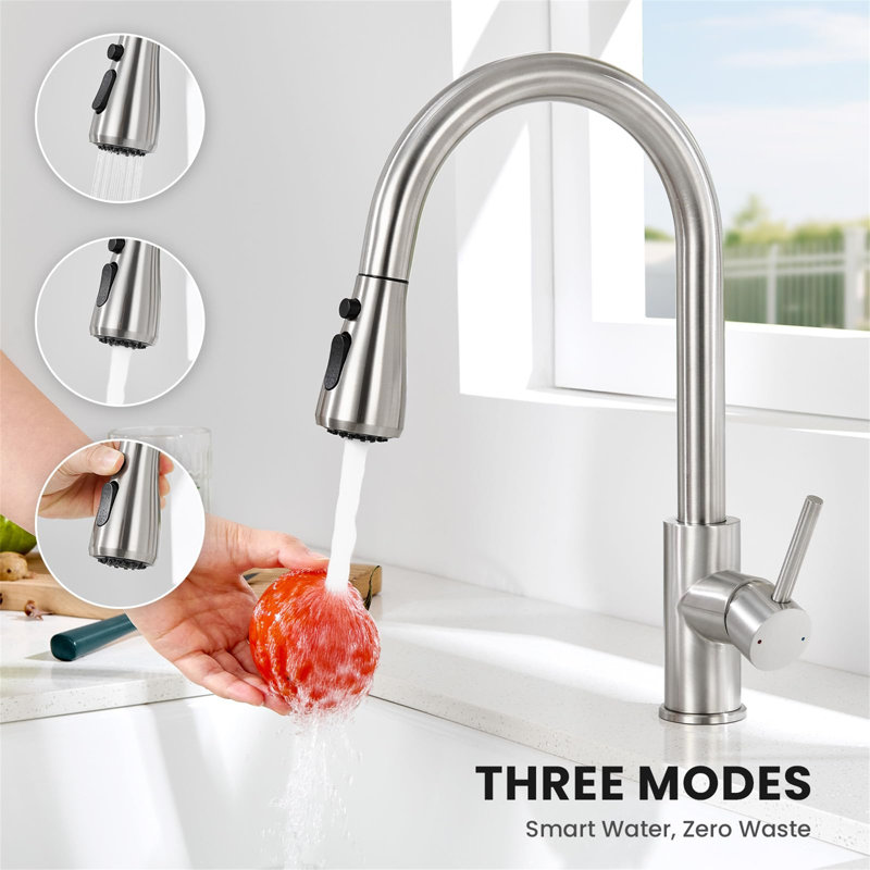 Belfry Kitchen Kitchen Faucet, Stainless Steel