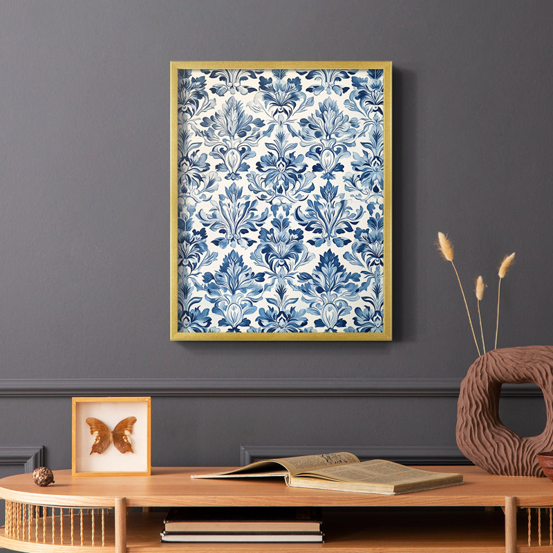 WM MORRIS Series DCLXXIII  -Premium Framed Print -Ready to Hang - No Nails Required