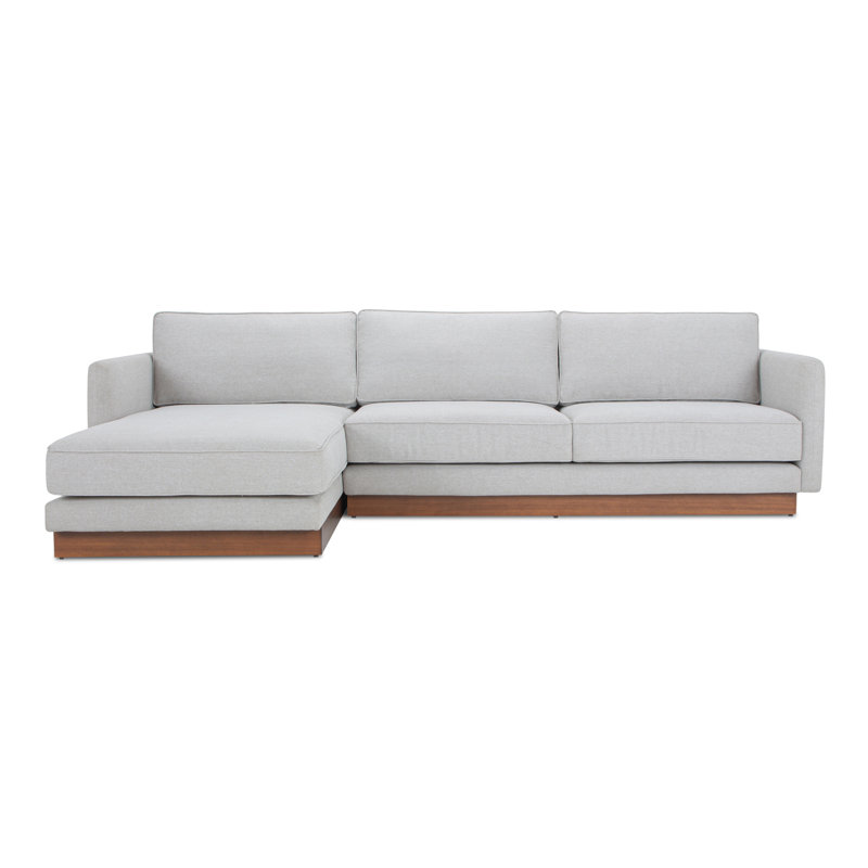 Ashby 112" W 2-Piece Chaise Sectional, Left Hand Facing, Gray