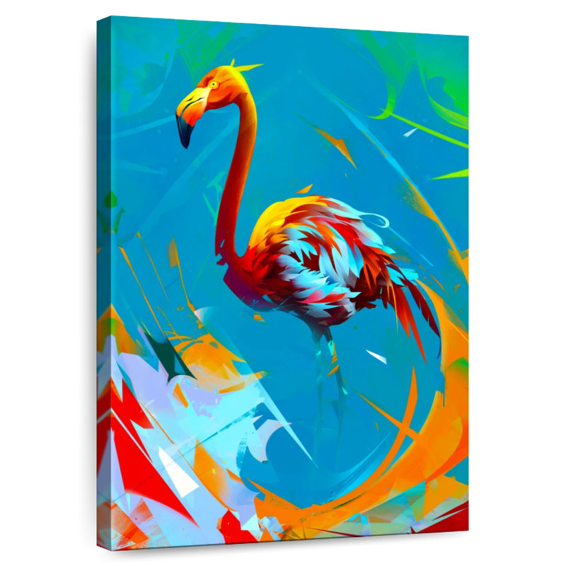Brampt Colorful Flamingo, 36" H x 24" W