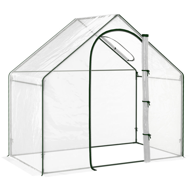 Arlesia Walk In Tomato Greenhouse Steel Frame 180 x 100 x 168CM Clear