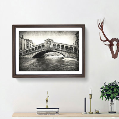 Rialto Bridge Venice Italy - Framed Print