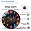 Horloge murale Neon City