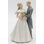 Figurine classique en porcelaine fine pour mariés - H 8 po 