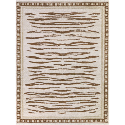 Tapis brun clair Rhea