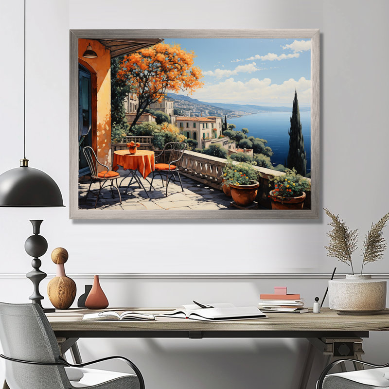 Marlye French French Bliss In Provence III - France, art mural encadré, H 34 po x l 44 po x P 1,5 po, Encadrement argenté