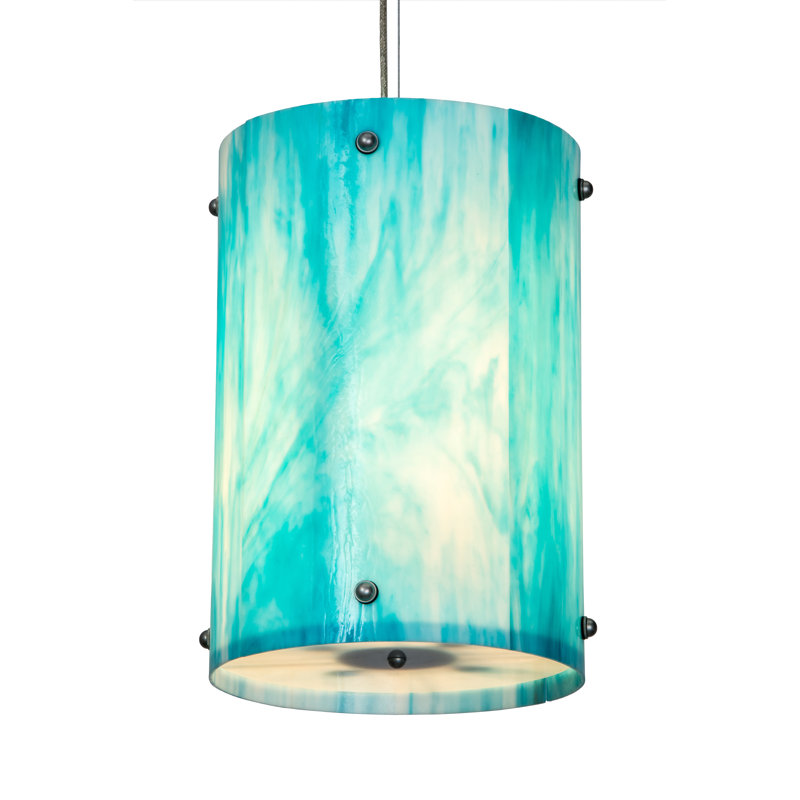 Luminaire suspendu cylindrique unique 4 lumières