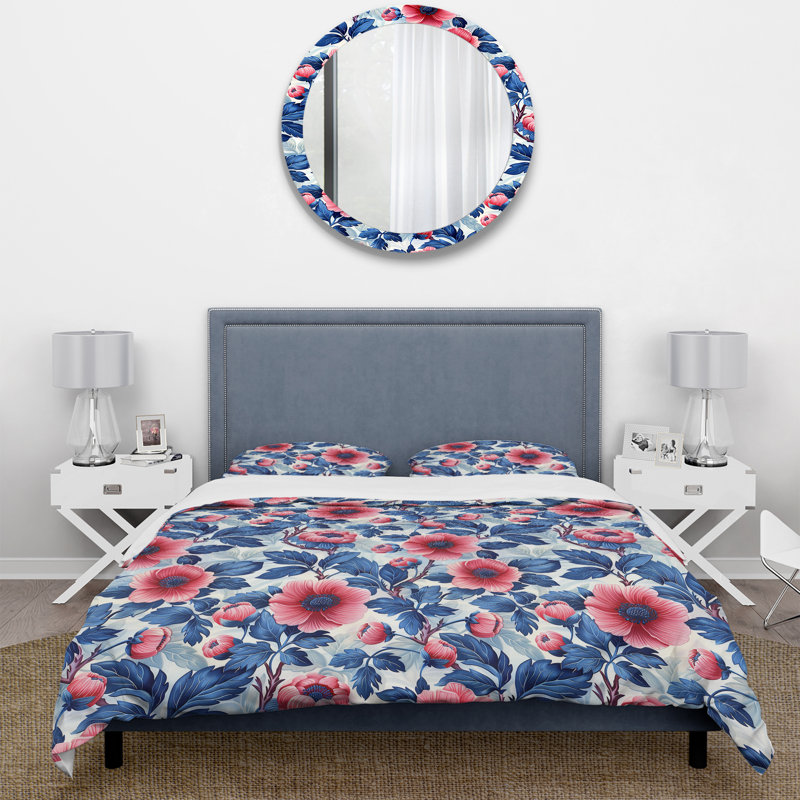 Ensemble de housse de couette Traditional, Housse de couette simple et deux taies décorative