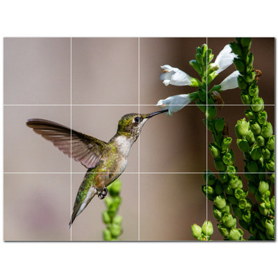 6'' x 6'' Satin Ceramic Decorative Mural