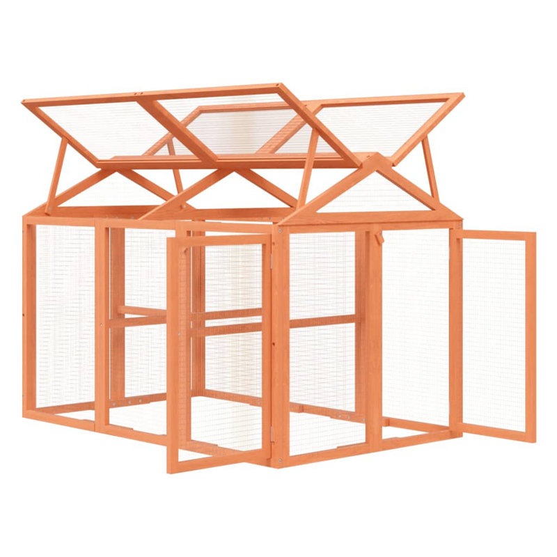Encore Weather Resistant Small Animal Hutch, Brown