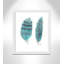 «Feathers in Turquoise II», art encadré-47566110-47566106