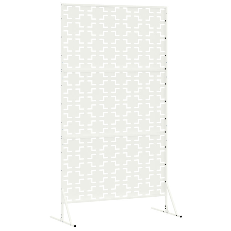 Vidaxl Fence Panel Single Panel Durable, White