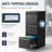 Black 3-Drawer Vertical Metal File Cabinet with Lock, Full Extension Drawers for Letter Legal A4 Files-1289351167