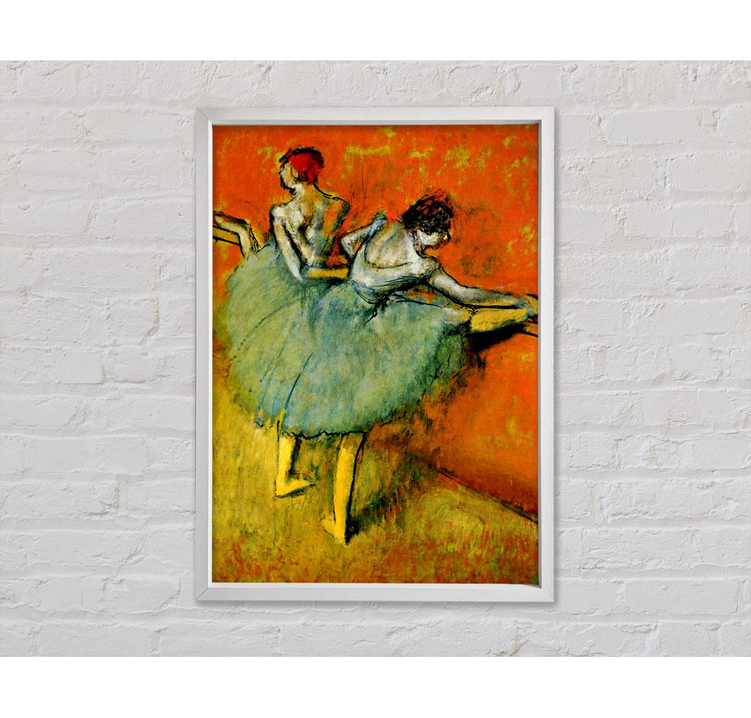 Degas Ballerina Zwillinge - Einzelner Bilderrahmen Kunstdrucke auf Leinwand