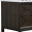 Meuble-lavabo de 48 po avec plateau en marbre d'ingénierie de 48 po
