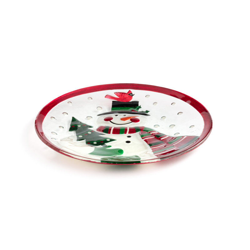 Mr. Snowman Round Plate