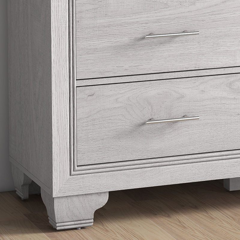 Commode double 6 tiroirs l 47,24 po Julisha, gris