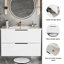 Meuble-lavabo 36 po avec lavabo en céramique - meuble-lavabo mural blanc-1541861281-1541861292