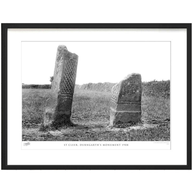 St Cleer, Durngarth's Monument 1908 by Francis Frith - Single Picture Frame Print, 28cm H x 36cm W x 2.3cm D
