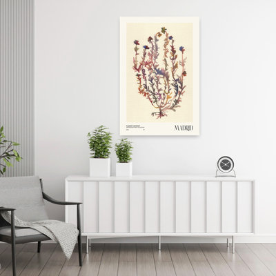 Watercolor Print Collection. Flower Market - Madrid Abstract Contemporary Flower Landscape Wall Art