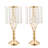 12PCS 49cm/19.3” Tall Crystal Wedding Flower Stand Vase for Party Decor