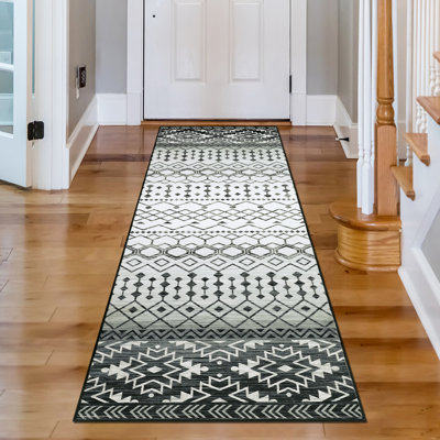 Tapis à motif géométrique moderne et doux pour l'intérieur