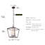 Luminaire suspendu géométrique à 4 lumières Aletris