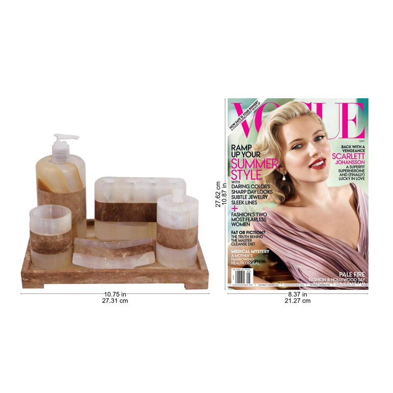 NOVICA Handmade Natures Bath Onyx Bath (Set 6 Pcs Set)