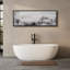 «Rustic Countryside Enigmatic Vale Grayscale Landscape», reproduction d'art sur toile-98042073-111375985