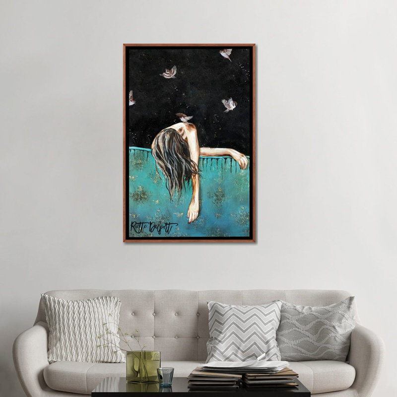 «You Are Brave», reproduction d'art sur toile encadrée, Brun, H 48 po x l 32 po