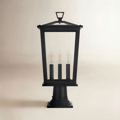 9.5" Iron Outdoor Post Light