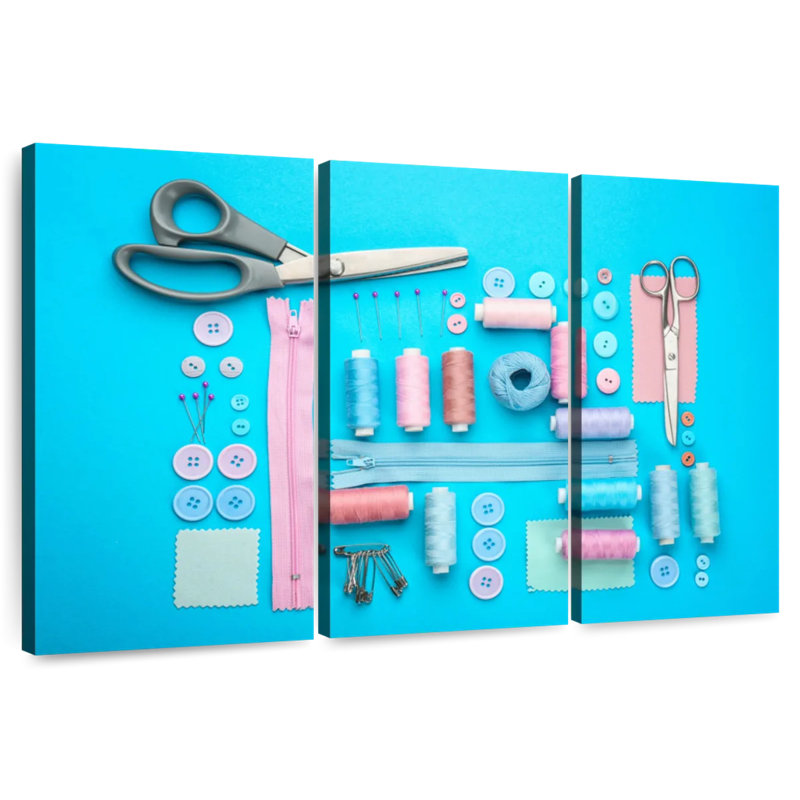 Senne Pastel Sewing Tools, 24" H x 38" W