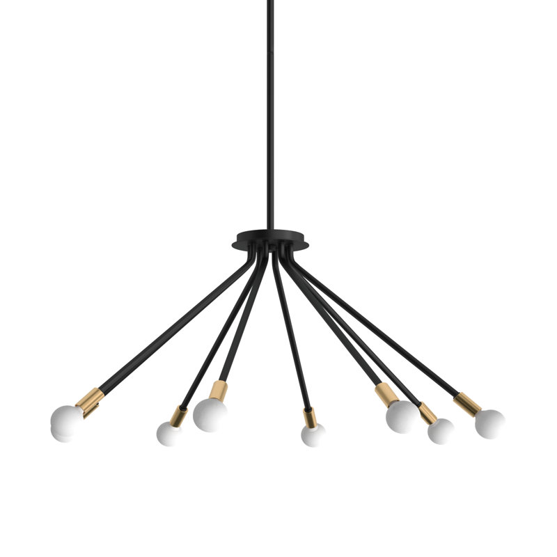 Anika 8 Light Metal Dimmable Sputnik Chandelier