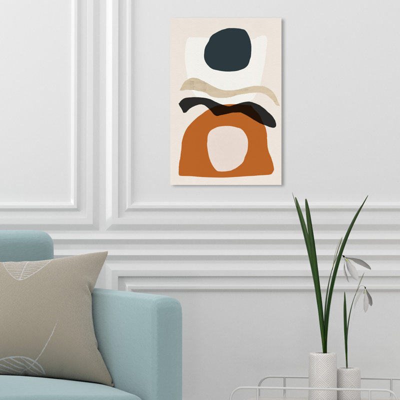 Abstrait La Afrique Meridionel - reproduction d'art sur toile, H 45 po x l 30 po x P 1,5 po, Toile tendue