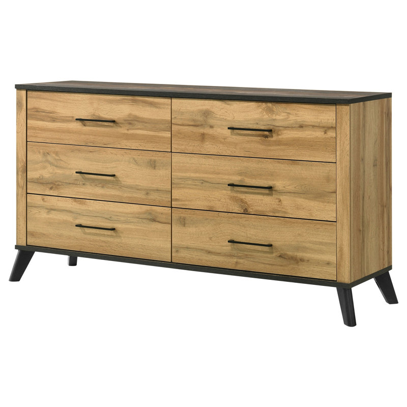 Commode 6 tiroirs Natural Pine